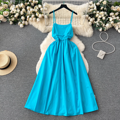 A-line Straps Summer Dress