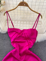 Schlichtes A-Linien-Kleid in Pink