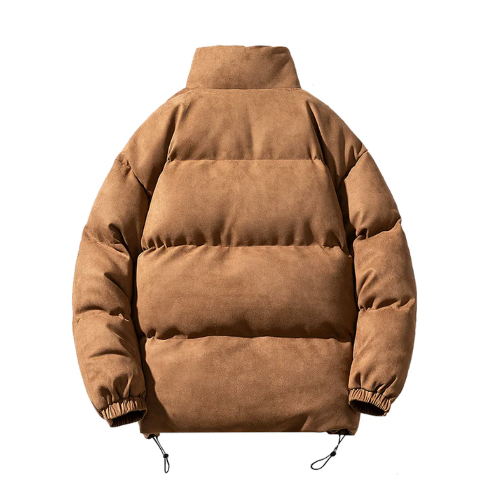 Casual Stand Collar Suede Warmth Coat