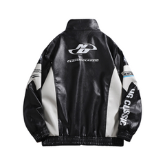 Chaqueta de motociclista vintage urbana
