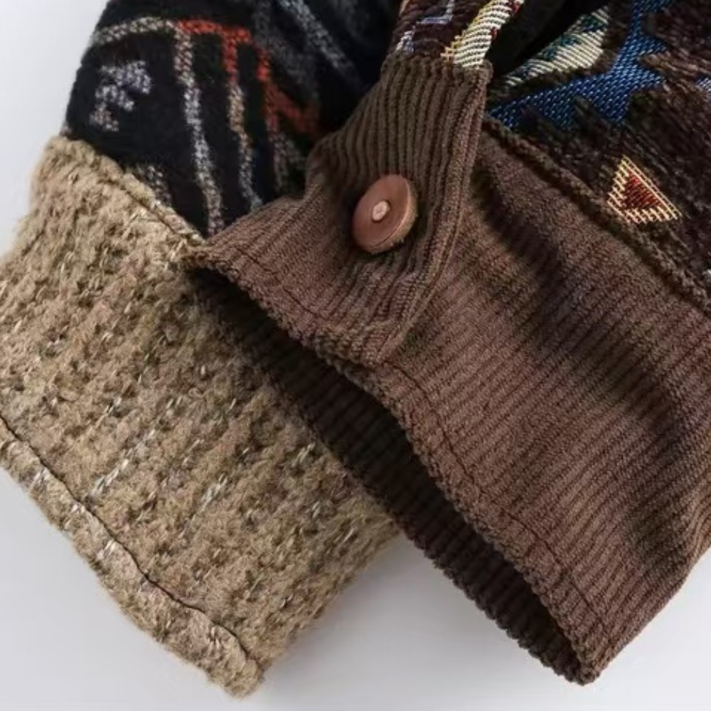 Chaqueta vintage con flores
