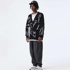 Dinosaur Pattern Cardigan