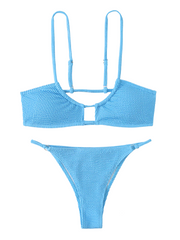 Bikini de cintura baja con tiras