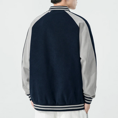 Casual Stitching And Contrasting Colors Jacket