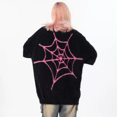 Suéter de polar jacquard con diseño de araña de High Street