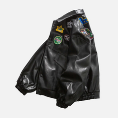 Chaqueta de motociclista de estilo retro
