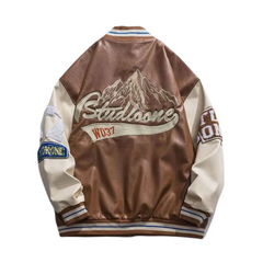 Chaqueta de PU de montaña vintage americana