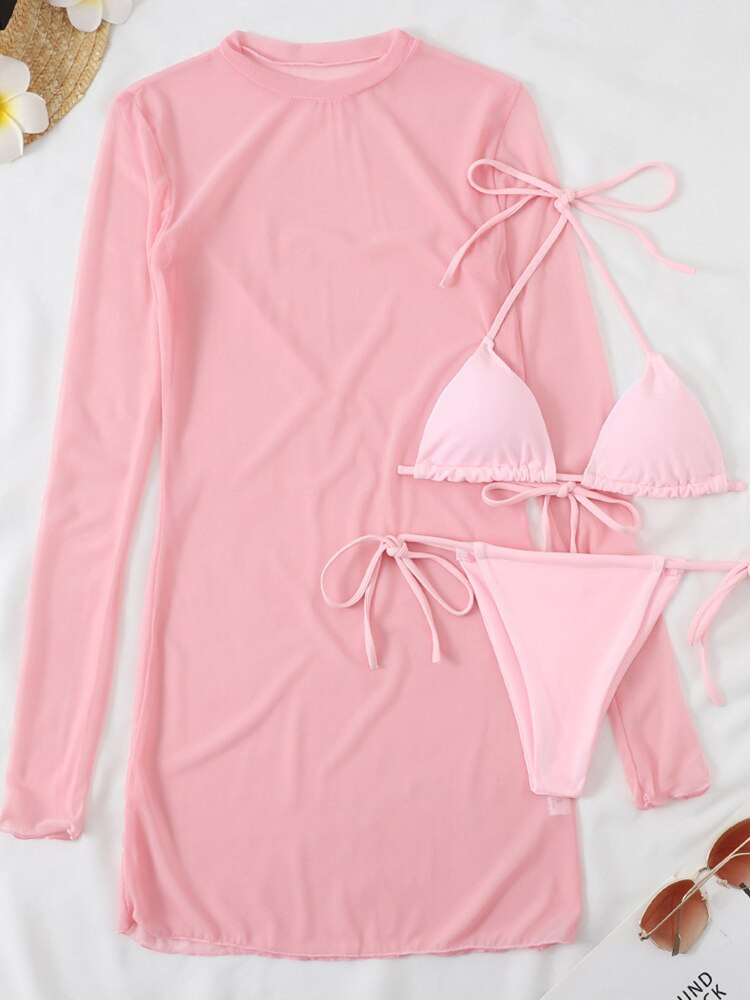 The Bikini Set With Long Sleeve