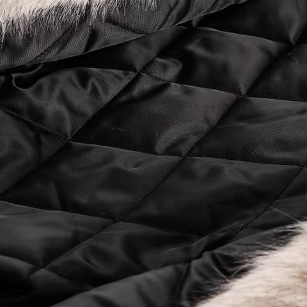 Camouflage Fur Coat