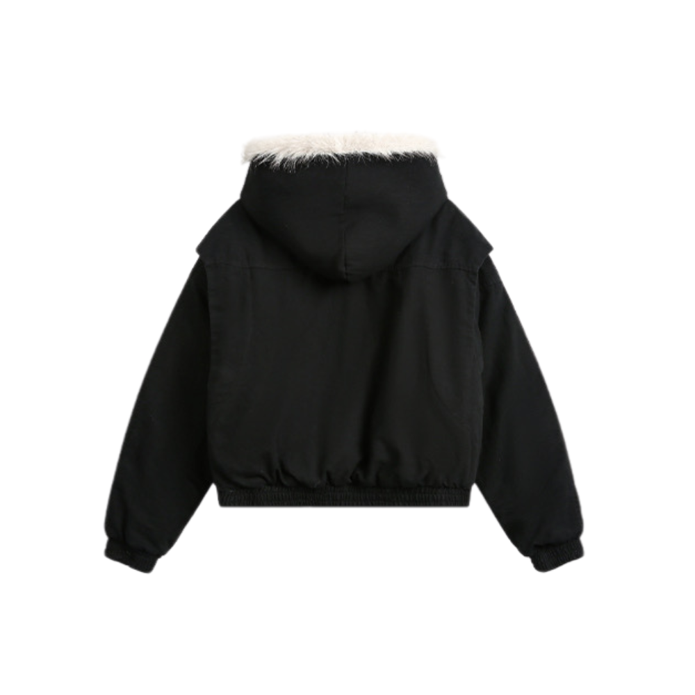 Furry Cozy Hoodie Coat