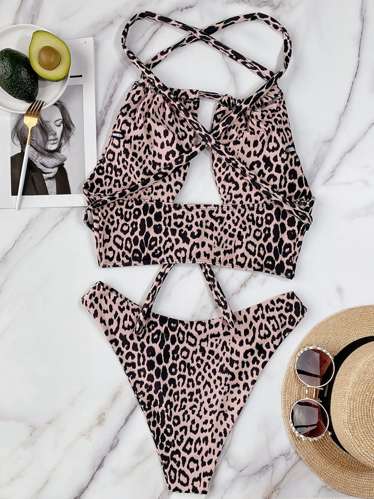 Bikini mit Leoparden-Print