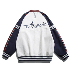 Chaqueta de béisbol vintage de carreras callejeras