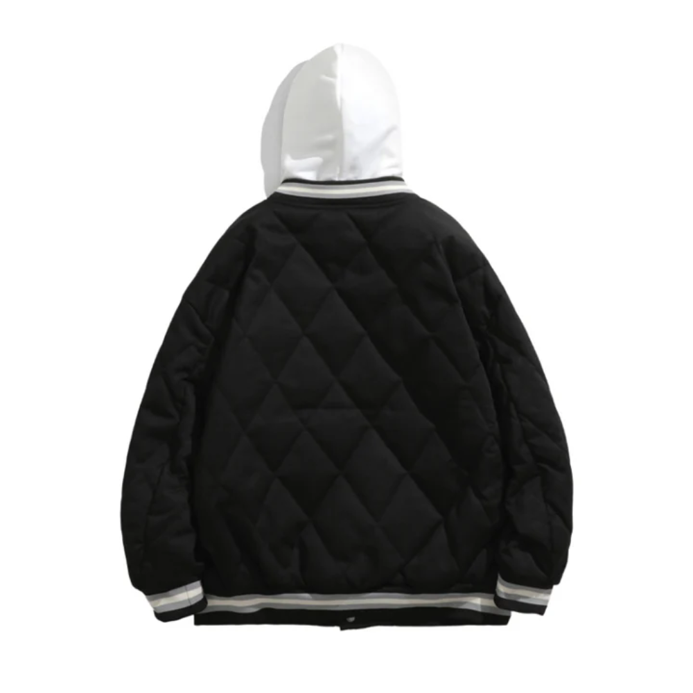 Urban Classic Letter Graphic Coat