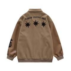 Chaqueta vintage con bordados de cruz