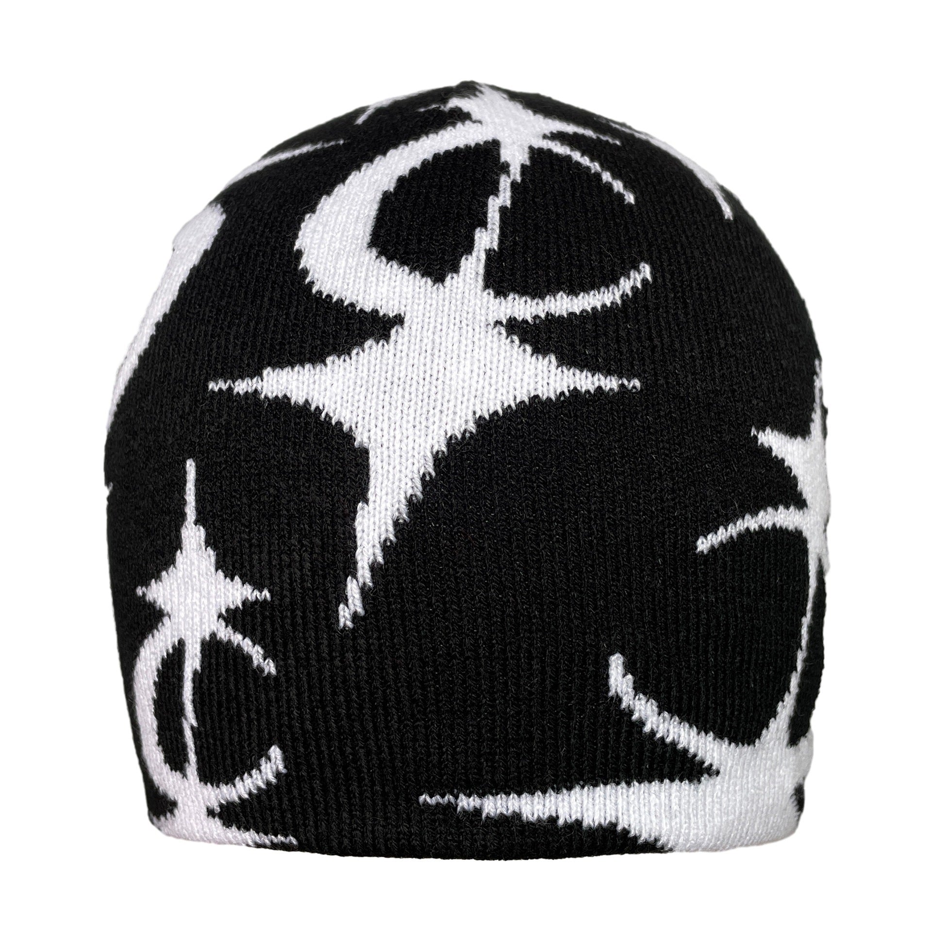 Gorro de punto en jacquard con estrella de cinco puntas