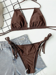 Hollow Out Two Pieces Swimwear