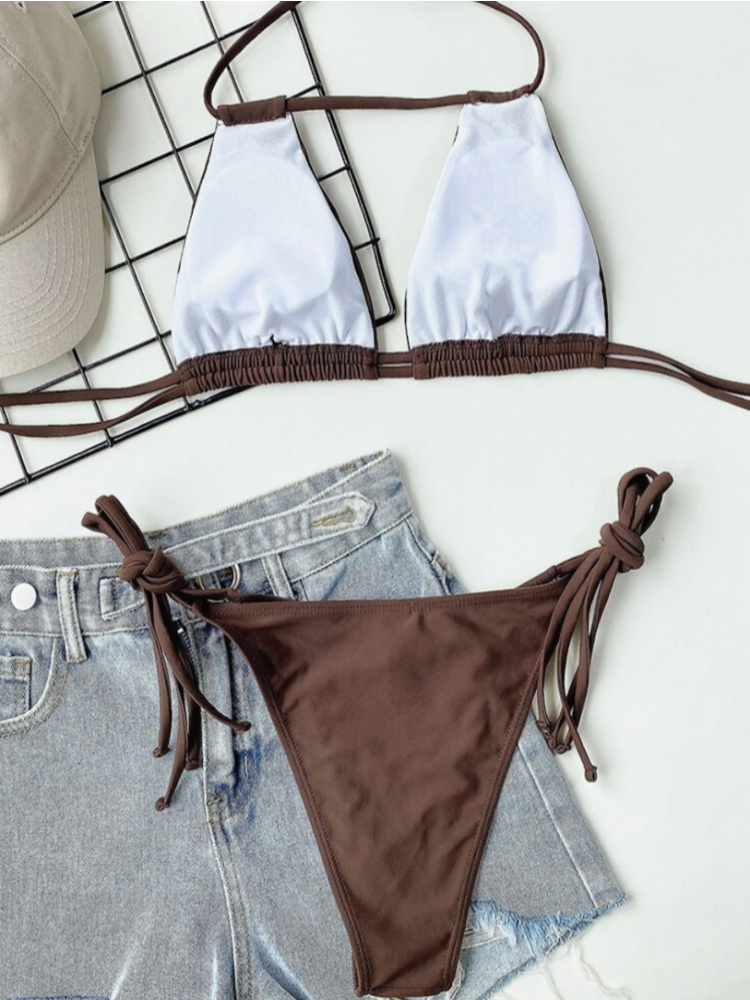 Hollow Out Two Pieces Swimwear