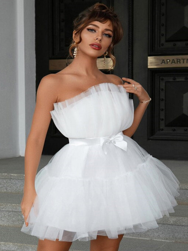Tulle Bow Tulle Dress