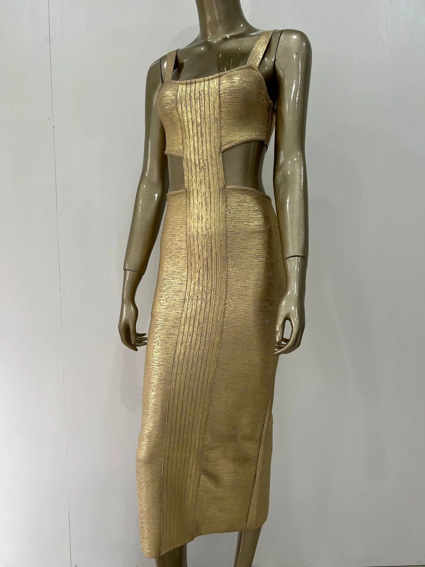 sexy hot stamping banquet party dress with bandage dress