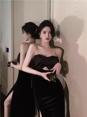 Black Backless Dress