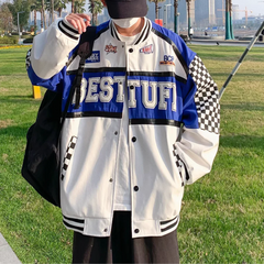 Chaqueta de carreras con paneles urbanos