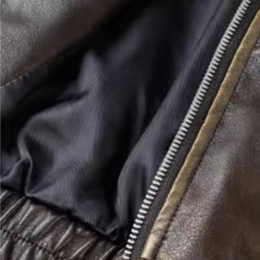 A very practical leather jacket