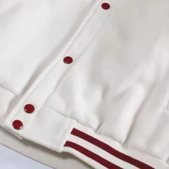 Chaqueta clásica urbana con bordado de letras