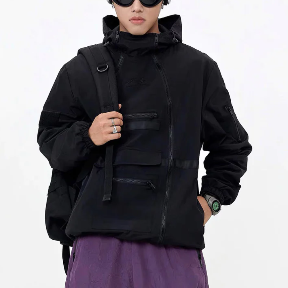 Chaqueta funcional impermeable y cortavientos