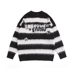 Striped Mink Wool Sweater