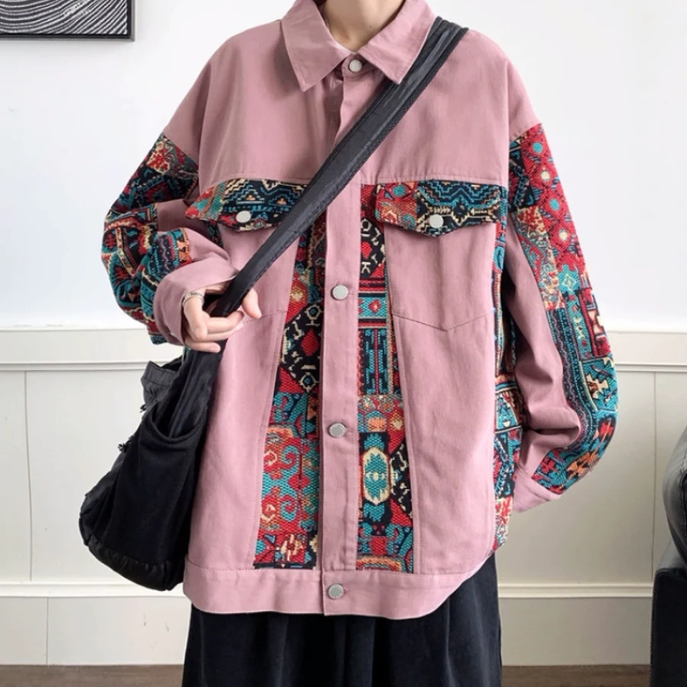 American Spliced Color Pattern Jacket