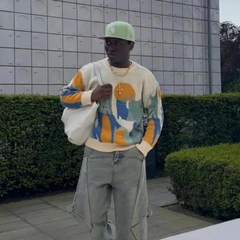 Vintage Cat Knitted Sweater