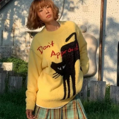 Süßer lustiger Katzenpullover