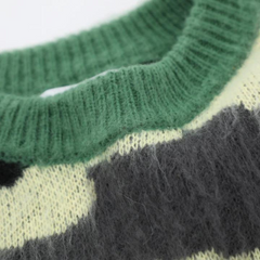 High Street Pullover mit Camouflage-Muster in Kontrastfarbe