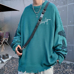 High Street Jacquard-Pullover mit Schmetterlings-Buchstaben