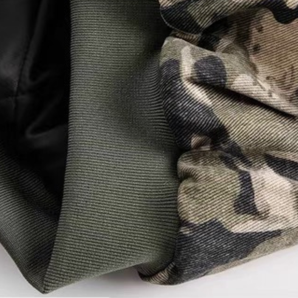Camouflage Fur Coat