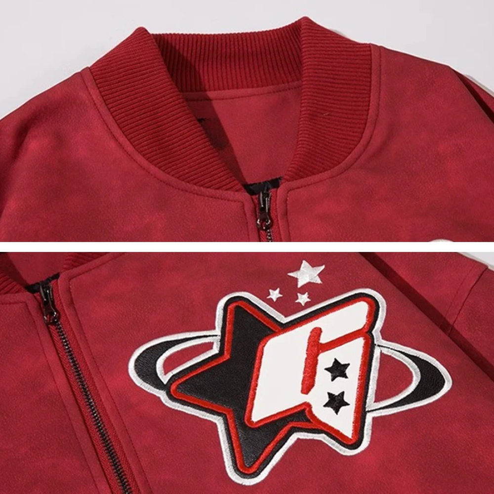 Bomberjacke mit amerikanischer Stickerei