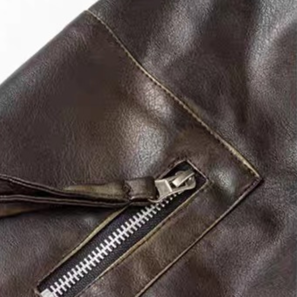 A very practical leather jacket