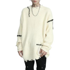 Street Ripped Knit Sweater