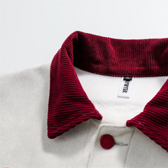 Chaqueta de gamuza con gráfico de ángel vintage