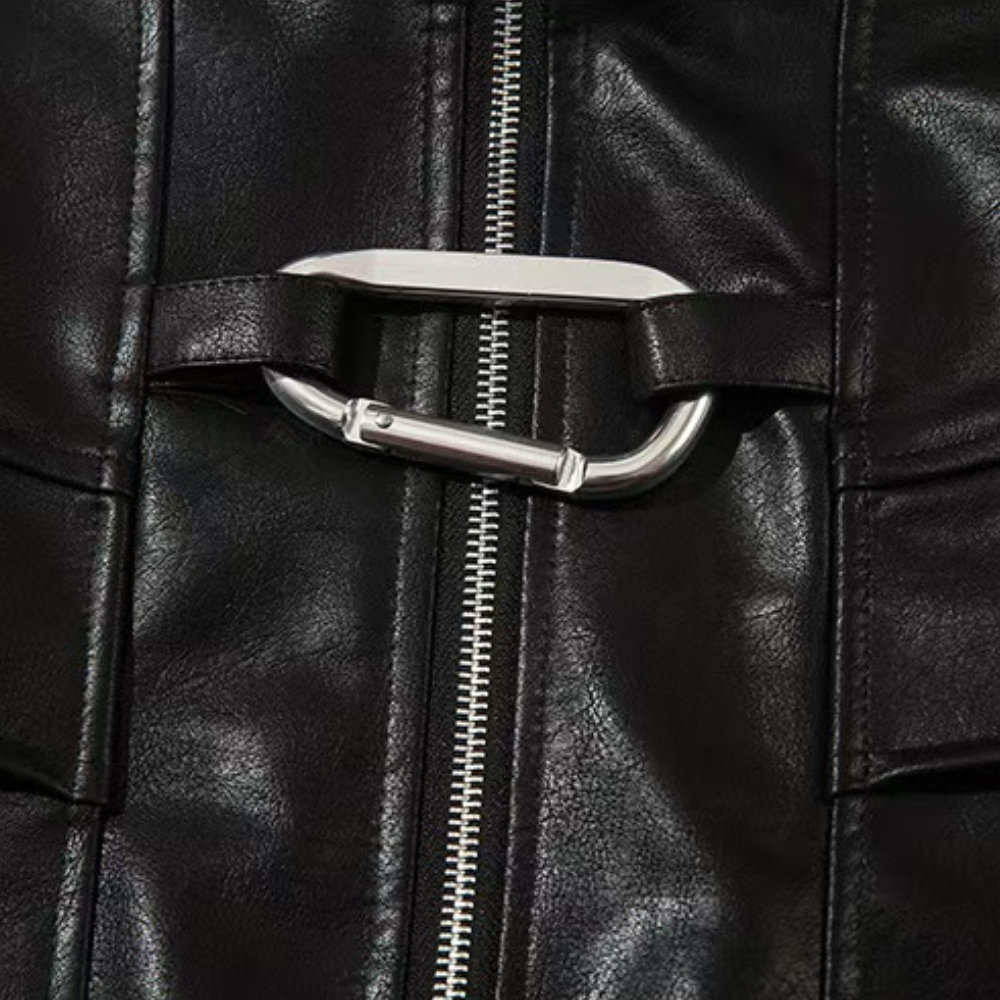 Chaqueta de cuero para dama