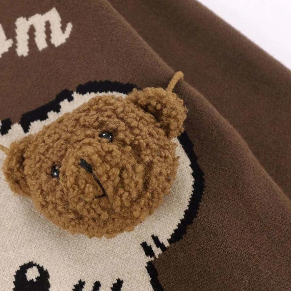 Cute Bear Backpack With Bear Sweater