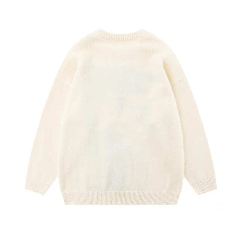 Cat Graphic Knit Sweater