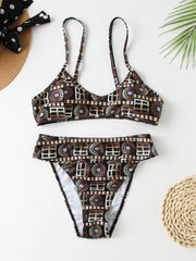 Dreiteiliger Bikini mit „The Emperor“-Print