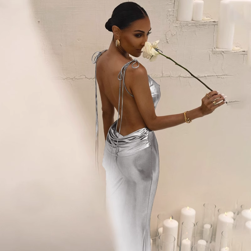 Silver Long Dress