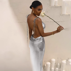 Silver Long Dress