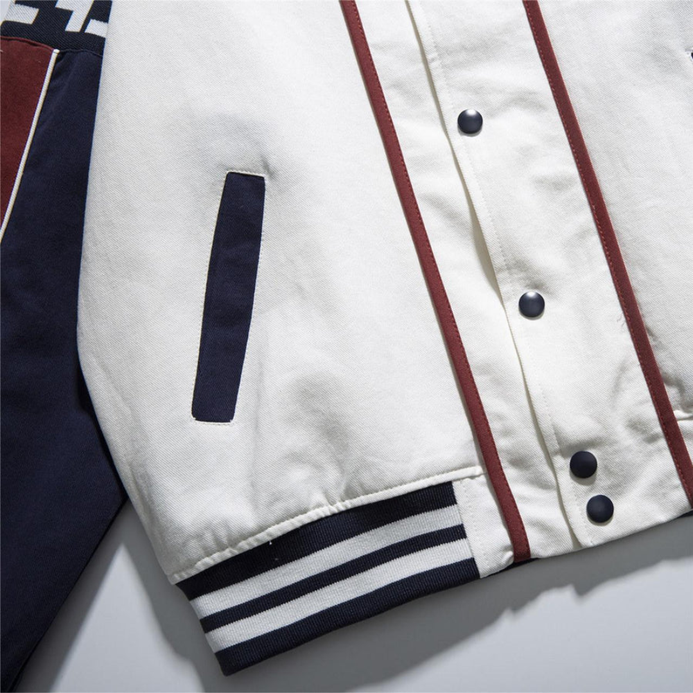 Chaqueta de béisbol vintage de carreras callejeras