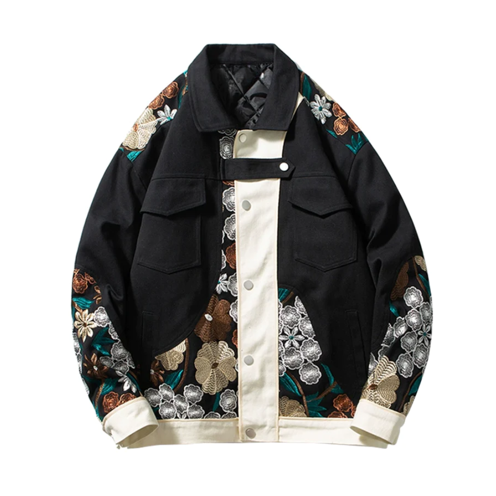 Chaqueta con bordados vintage