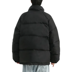 Solid Color Puffer Winter Coat