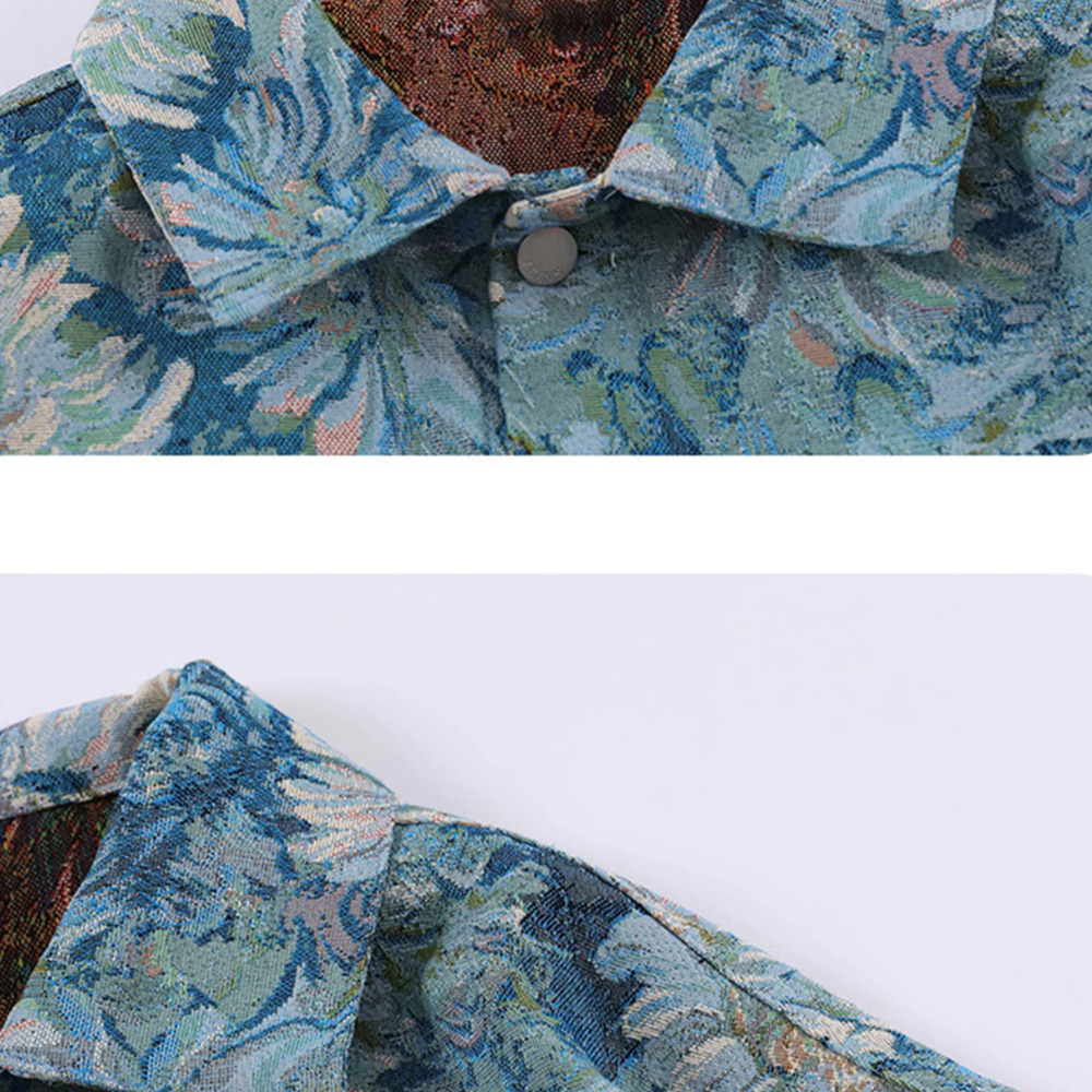 Chaqueta vaquera con flores