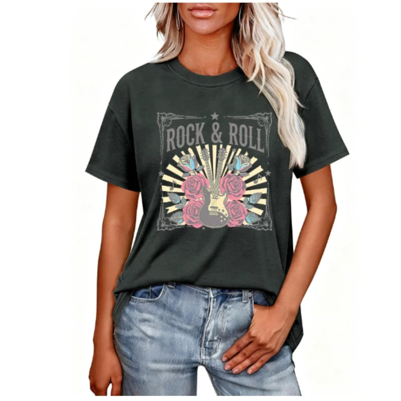 Rock & Roll World Tour Graphic Top